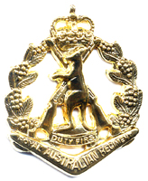 Christies - HAT BADGE RAR ROYAL AUSTRALIAN REGIMENT GOLD PLATED